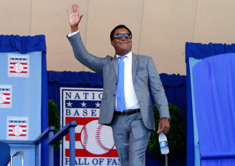 COOPERSTOWN, NY – JULY 24: Hall of Famer Pedro Martinez is introduced at Clark Sports Center during the Baseball Hall of Fame induction ceremony on July 24, 2016 in Cooperstown, New York. (Photo by Jim McIsaac/Getty Images)