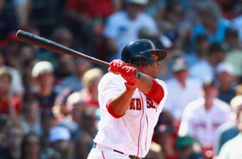 BOSTON, MA – JULY 30: Rafael Devers (Photo by Omar Rawlings/Getty Images)