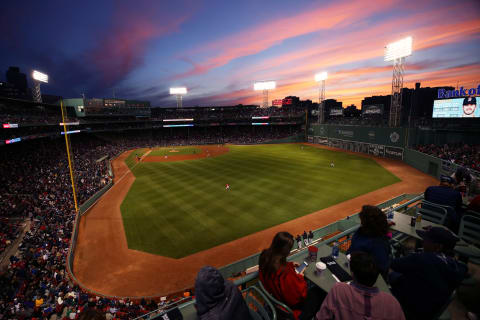 BOSTON, MA – MAY 18: A sunset during the fourth inning at Fenway Park on May 18, 2018 in Boston, Massachusetts. (Photo by Maddie Meyer/Getty Images)