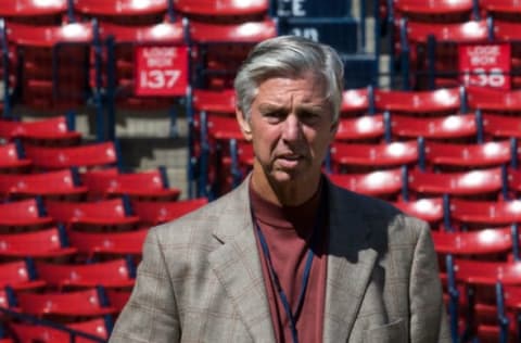 BOSTON, MA – APRIL 17: Dave Dombrowski  (Photo by Rich Gagnon/Getty Images)