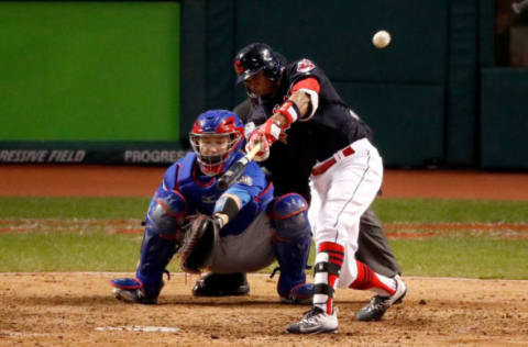 CLEVELAND, OH – NOVEMBER 02: Rajai Davis (Photo by Gregory Shamus/Getty Images)