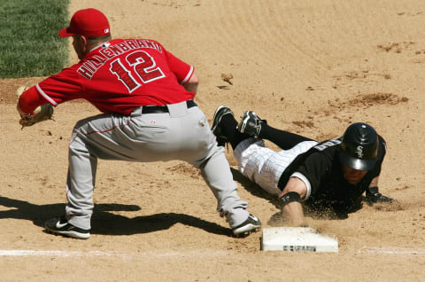 CHICAGO – APRIL 29: Shea Hillenbrand (Photo by Jonathan Daniel/Getty Images)