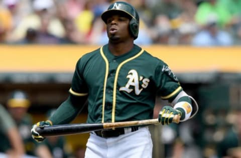 Rajai Davis #11 (Photo by Thearon W. Henderson/Getty Images)