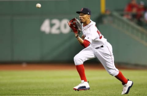 BOSTON, MA – AUGUST 05: Mookie Betts (Photo by Adam Glanzman/Getty Images)