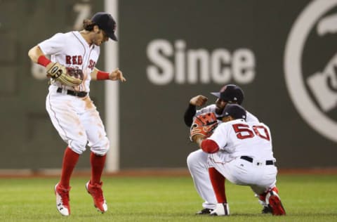 BOSTON, MA – AUGUST 05: Andrew Benintendi (Photo by Adam Glanzman/Getty Images)