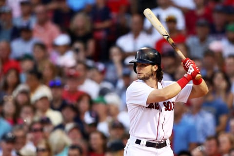 BOSTON, MA – AUGUST 16: Andrew Benintendi (Photo by Maddie Meyer/Getty Images)