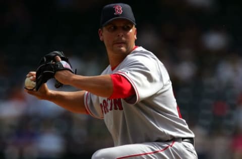 ARLINGTON, TX – APRIL 03: Pitcher Keith Foulke (Photo by Ronald Martinez/Getty Images)