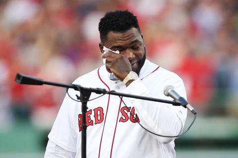 BOSTON, MA – JUNE 23: Former Boston Red Sox player David Ortiz (Photo by Adam Glanzman/Getty Images)