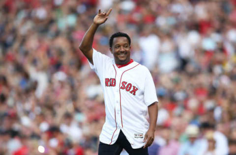 BOSTON, MA – JUNE 23: Former Boston Red Sox player Pedro Martinez (Photo by Adam Glanzman/Getty Images)