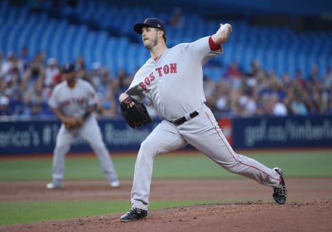 TORONTO, ON – AUGUST 28: Drew Pomeranz (Photo by Tom Szczerbowski/Getty Images)