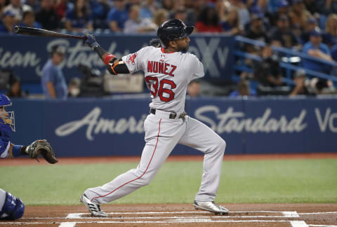 TORONTO, ON – AUGUST 30: Eduardo Nunez (Photo by Tom Szczerbowski/Getty Images)