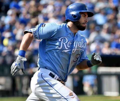 KANSAS CITY, MO – SEPTEMBER 10: Eric Hosmer (Photo by Ed Zurga/Getty Images)