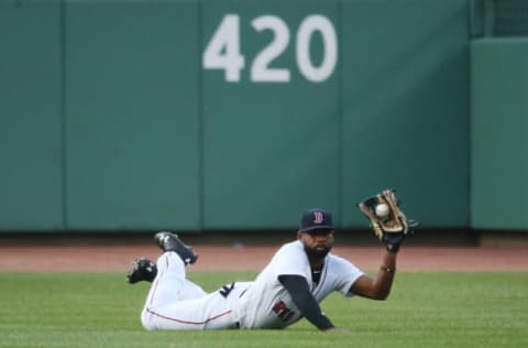 BOSTON, MA – JUNE 10: Jackie Bradley Jr. (Photo by Adam Glanzman/Getty Images)