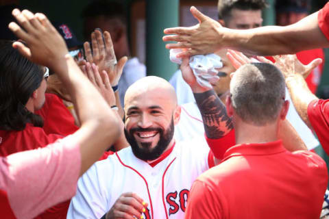 BOSTON, MA – AUGUST 20: Sandy Leon (Photo by Adam Glanzman/Getty Images)