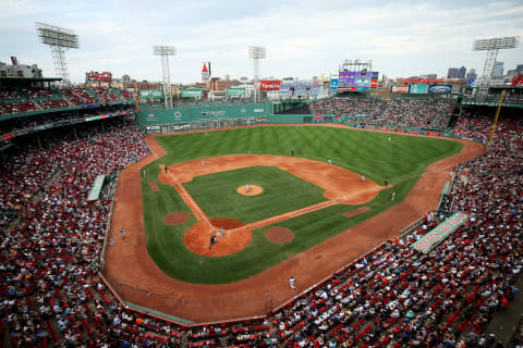 BOSTON, MA – SEPTEMBER 14: A general view of the game between the Oakland Athletics and the Boston Red Sox during the eighth inning at Fenway Park on September 14, 2017 in Boston, Massachusetts. (Photo by Maddie Meyer/Getty Images)