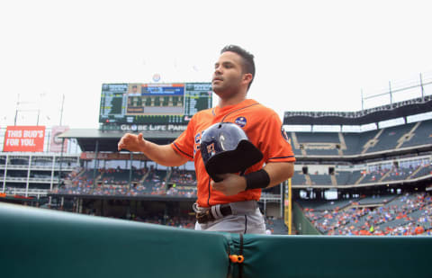 ARLINGTON, TX – SEPTEMBER 27: Jose Altuve (Photo by Ronald Martinez/Getty Images)