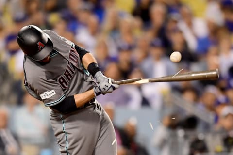 LOS ANGELES, CA – OCTOBER 06: J.D. Martinez Photo by Harry How/Getty Images)