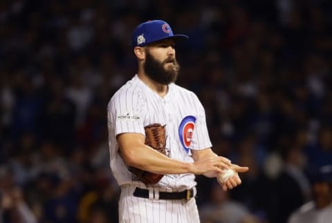 CHICAGO, IL – OCTOBER 18: Jake Arrieta (Photo by Jonathan Daniel/Getty Images)