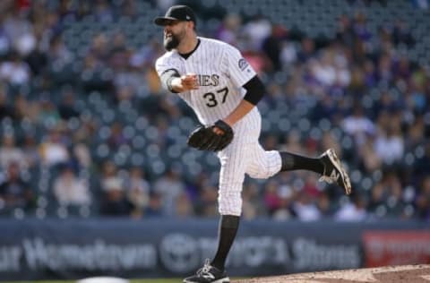 DENVER, CO – SEPTEMBER 17: Pat Neshek (Photo by Russell Lansford/Getty Images)