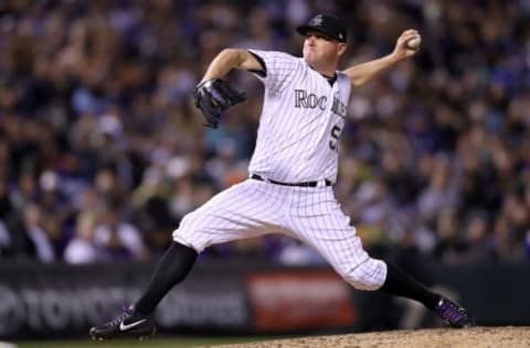 DENVER, CO – SEPTEMBER 30: Picther Jake McGee (Photo by Matthew Stockman/Getty Images)