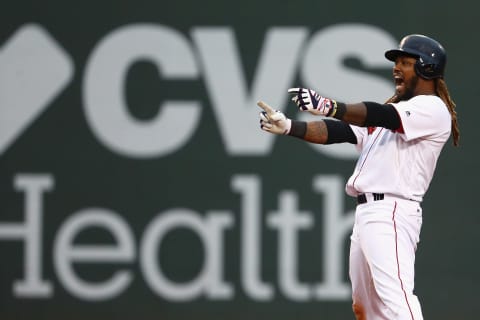 BOSTON, MA – OCTOBER 08: Hanley Ramirez . (Photo by Maddie Meyer/Getty Images)