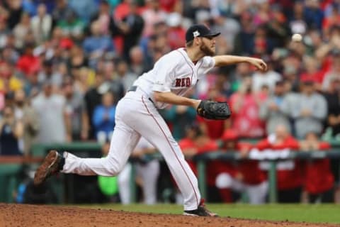 BOSTON, MA – OCTOBER 09: Chris Sale (Photo by Elsa/Getty Images)