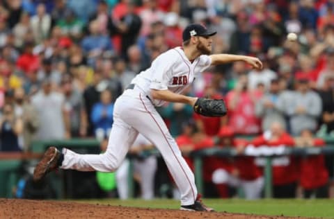 BOSTON, MA – OCTOBER 09: Chris Sale (Photo by Elsa/Getty Images)