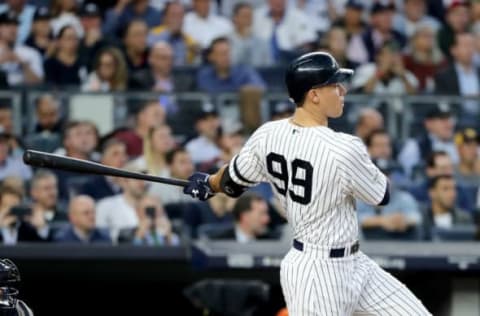 NEW YORK, NY – OCTOBER 18: Aaron Judge (Photo by Elsa/Getty Images)