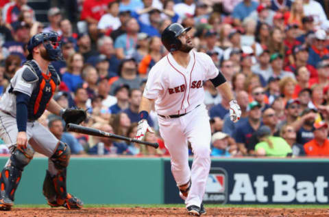 BOSTON, MA – OCTOBER 08: Mitch Moreland (Photo by Maddie Meyer/Getty Images)