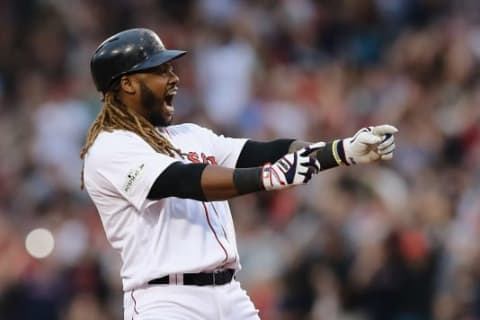 BOSTON, MA – OCTOBER 08: Hanley Ramirez (Photo by Elsa/Getty Images)