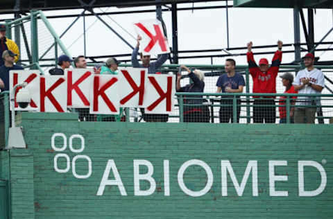 BOSTON, MA – OCTOBER 09: Boston Red Sox fans (Photo by Maddie Meyer/Getty Images)