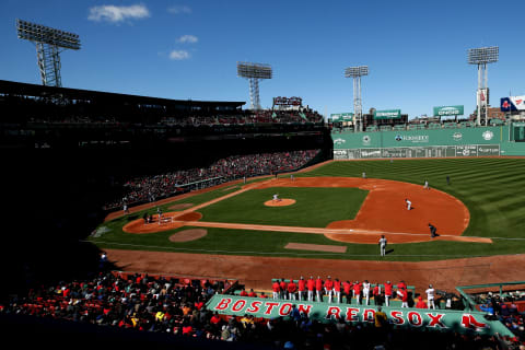 BOSTON, MA – APRIL 05: David Price #24 of the Boston Red Sox pitches during the Red Sox home opening game at Fenway Park against the Tampa Bay Rays on April 5, 2018 in Boston, Massachusetts. (Photo by Maddie Meyer/Getty Images)