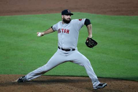 BALTIMORE, MD – JULY 23: Brandon Workman #44 of the Boston Red Sox pitches to a Boston Red Sox batter in the eighth inning at Oriole Park at Camden Yards on July 23, 2018 in Baltimore, Maryland. (Photo by Rob Carr/Getty Images)