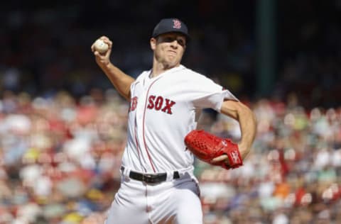 BOSTON, MA – JULY 30: Nick Pivetta #37 of the Boston Red Sox pitches against the Milwaukee Brewers during the first inning at Fenway Park on July 30, 2022 in Boston, Massachusetts. (Photo By Winslow Townson/Getty Images)