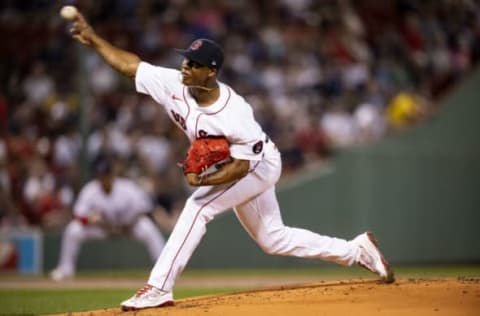 BOSTON, MA – SEPTEMBER 14: Brayan Bello #66 of the Boston Red Sox delivers during the first inning of a game against the New York Yankees on September 14, 2022 at Fenway Park in Boston, Massachusetts.(Photo by Billie Weiss/Boston Red Sox/Getty Images)