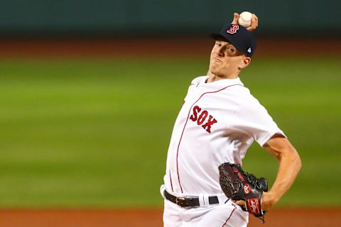 BOSTON, MA – SEPTEMBER 22: Nick Pivetta #37 of the Boston Red Sox makes his Red Sox debut as he pitches in the first inning of a game against the Baltimore Orioles at Fenway Park on September 22, 2020 in Boston, Massachusetts. (Photo by Adam Glanzman/Getty Images)