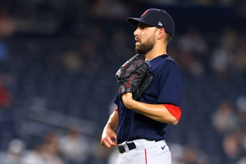 NEW YORK, NY – JUNE 05: Matt Barnes #32 of the Boston Red Sox in action against the New York Yankees during a game at Yankee Stadium on June 5, 2021 in New York City. The Red Sox defeated the Yankees 7-3. (Photo by Rich Schultz/Getty Images)