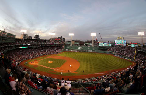 BOSTON, MASSACHUSETTS – OCTOBER 20: A general view of the Boston Red Sox playing against the Houston Astros in the third inning 2of Game Five of the American League Championship Series at Fenway Park on October 20, 2021 in Boston, Massachusetts. (Photo by Omar Rawlings/Getty Images)