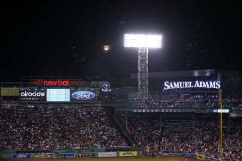 BOSTON, MASSACHUSETTS – OCTOBER 20: The full moon raising while the Boston Red Sox play against the Houston Astros in Game Five of the American League Championship Series at Fenway Park on October 20, 2021 in Boston, Massachusetts. (Photo by Omar Rawlings/Getty Images)