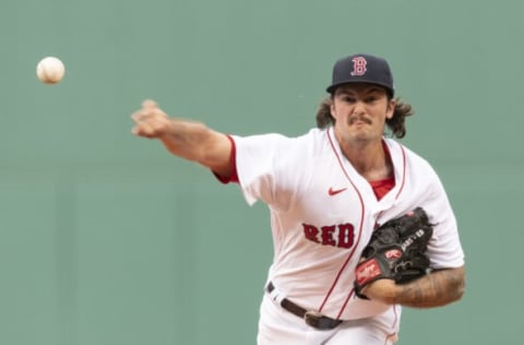 BOSTON, MA – JULY 8: Connor Seabold #67 of the Boston Red Sox delivers during the first inning of a game against the New York Yankees on July 8, 2022 at Fenway Park in Boston, Massachusetts. (Photo by Maddie Malhotra/Boston Red Sox/Getty Images)