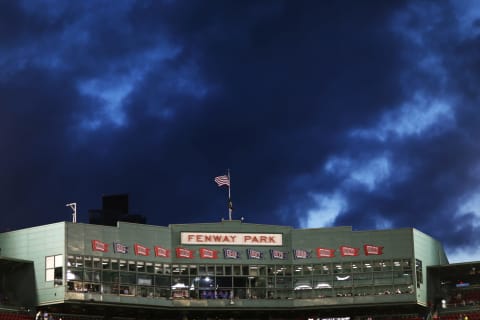 BOSTON, MA – SEPTEMBER 26: Clouds form over the grandstand before the game between the Boston Red Sox and the Baltimore Orioles at Fenway Park on September 26, 2018 in Boston, Massachusetts. (Photo by Maddie Meyer/Getty Images)