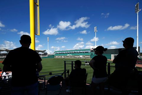 FORT MYERS, FL – FEBRUARY 23: Fans watch during batting practice prior to a Grapefruit League spring training game between the New York Yankees and Boston Red Sox at JetBlue Park at Fenway South on February 23, 2019 in Fort Myers, Florida. (Photo by Joe Robbins/Getty Images)