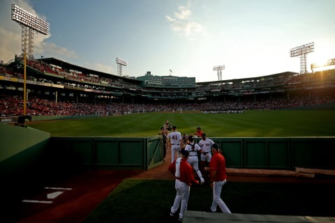 BOSTON, MA – AUGUST 1: Chris Sale #41 of the Boston Red Sox exits the bullpen before the game between the Boston Red Sox and the Cleveland Indians at Fenway Park on August 1, 2017 in Boston, Massachusetts. (Photo by Maddie Meyer/Getty Images)