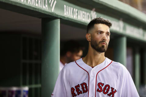 BOSTON, MA – JULY 31: Rick Porcello #22 of the Boston Red Sox looks on from the dugout in the fourth inning of a game against the Tampa Bay Rays at Fenway Park on July 31, 2019 in Boston, Massachusetts. (Photo by Adam Glanzman/Getty Images)