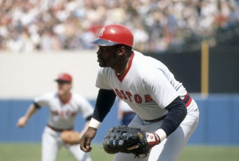 NEW YORK – CIRCA 1977: George Scott #15 of the Boston Red Sox in action Sox (Photo by Focus on Sport/Getty Images)