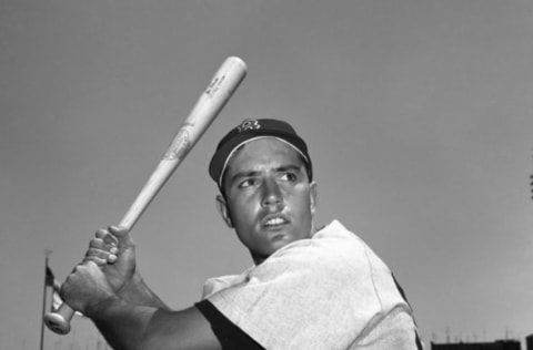 NEW YORK – 1953: Outfielder Jimmy Piersall of the Boston Red Sox poses for a portrait prior to a game in 1953 against the New York Yankees at Yankee Stadium in New York, New York. 53-720061 (Photo by: Kidwiler Collection/Diamond Images/Getty Images)