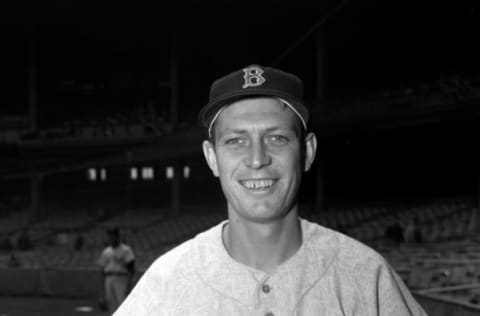 NEW YORK – 1955: Infielder Billy Klaus of the Boston Red Sox poses for a portrait prior to a game in the 1955 against the New York Yankees at Yankee Stadium in New York, New York. 55-720075 (Photo by: Kidwiler Collection/Diamond Images/Getty Images)