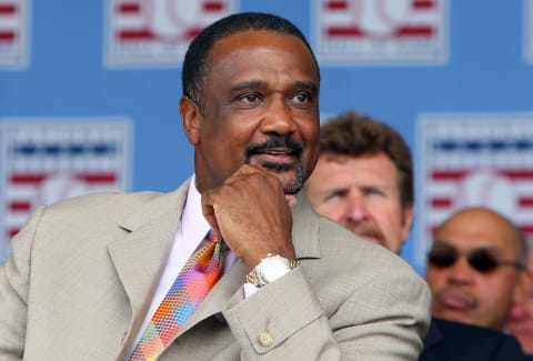 COOPERSTOWN, NY – JULY 26: 2009 inductee Jim Rice looks on at Clark Sports Center during the Baseball Hall of Fame induction ceremony on July 26, 2009 in Cooperstown, New York. Rice played his entire sixteen year career with the Boston Red Sox, was the 1978 American League most valuable player and was a eight time All-Star. (Photo by Jim McIsaac/Getty Images)