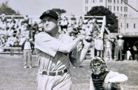 SARASOTA, FL – MARCH, 1939: Joe Cronin, shortstop and manager for the Boston Red Sox works out at spring training in March of 1939 in Sarasota, Florida. (Photo Reproduction by Transcendental Graphics/Getty Images)