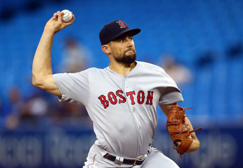 TORONTO, ON – SEPTEMBER 10: Nathan Eovaldi #17 of the Boston Red Sox (Photo by Vaughn Ridley/Getty Images)